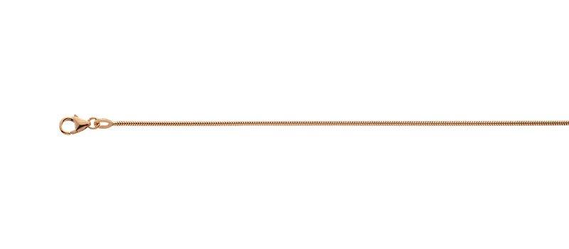 MUAU Schmuck  Collier Schlange Rotgold 750, 1.3mm, 45cm 