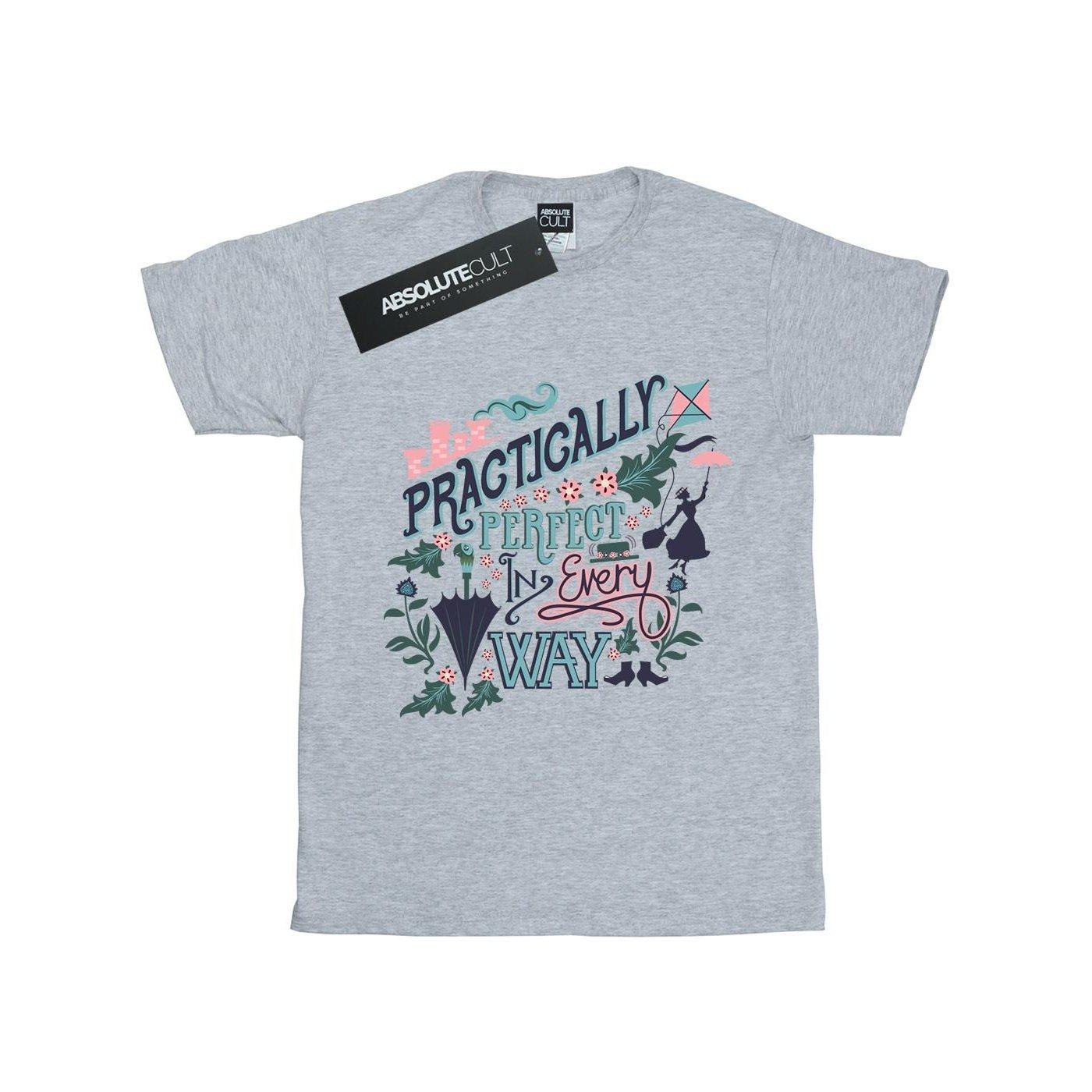 Image of Mary Poppins Practically Tshirt Unisex Grau 140/146