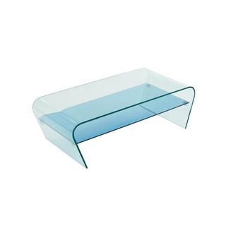 Vente-unique Table basse Verre trempé Tablette e laquée KELLY  