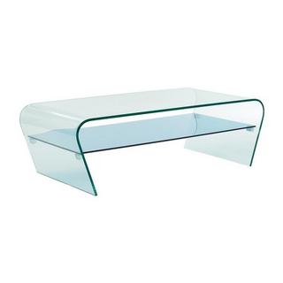 Vente-unique Couchtisch mit Ablage Glas  KELLY  