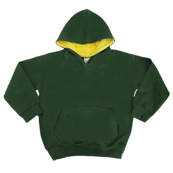 Image of Kapuzen Pullover Varsity Jungen Waldgrün 140