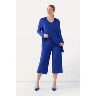 Ulla Popken  Jupe-culotte longueur mollet, tissu fluide. Jambe large et taille élastique. 