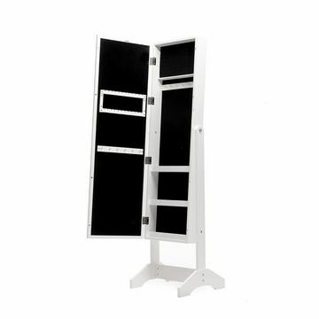 Armoire à bijoux avec miroir debout et LED