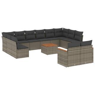 VidaXL set divano da giardino Polirattan  