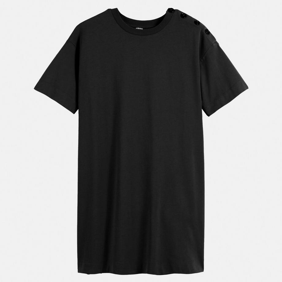 La Redoute Collections Abito T-shirt corto con abbottonatura sulla spalla  