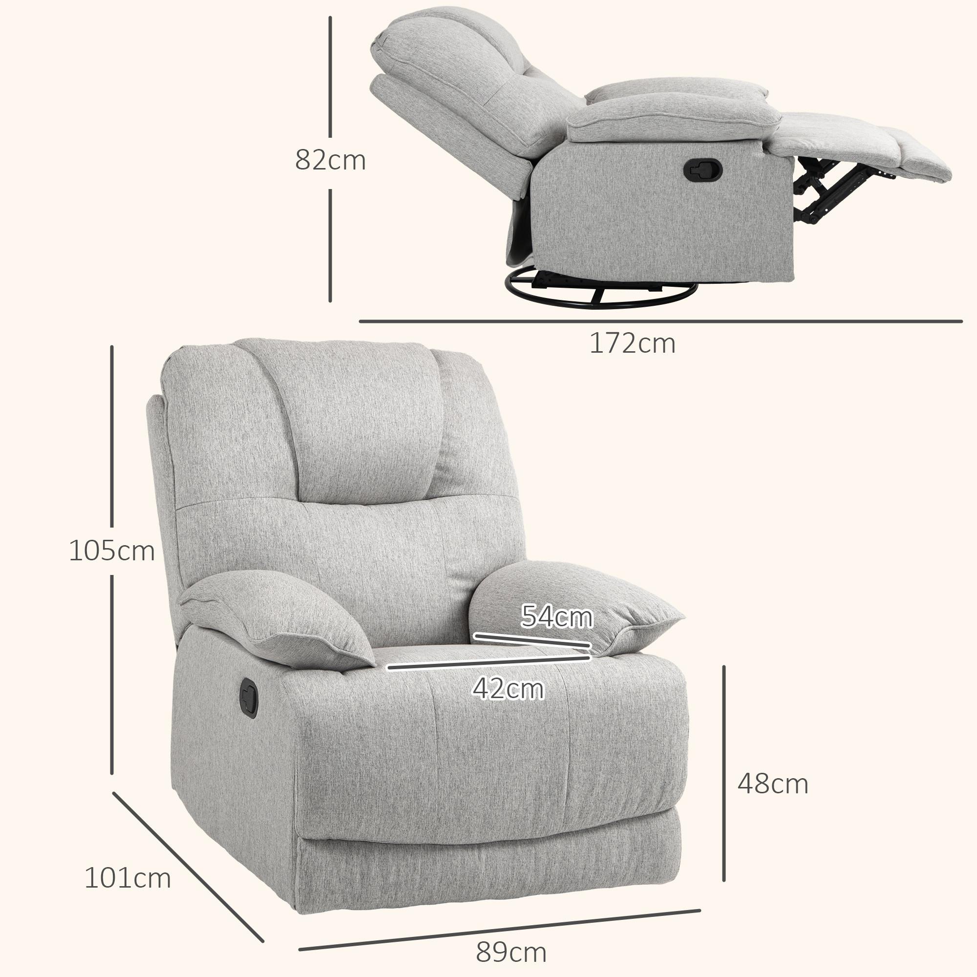 HOMCOM Fauteuil de relaxation  