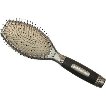 Gummikopfbürste, Metallstiften, oval, 11-reihig