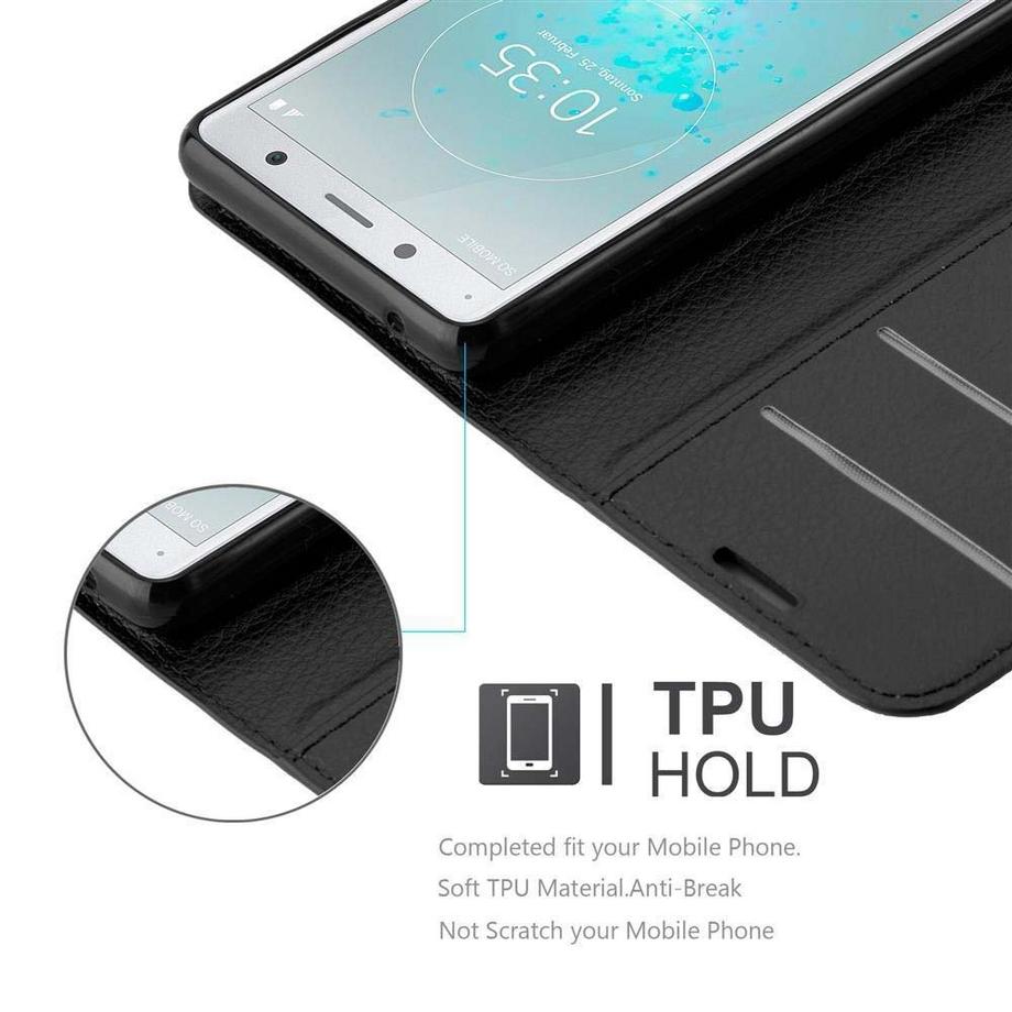 Cadorabo  Hülle für Sony Xperia XZ2 COMPACT Standfunktion, Kartenfach 