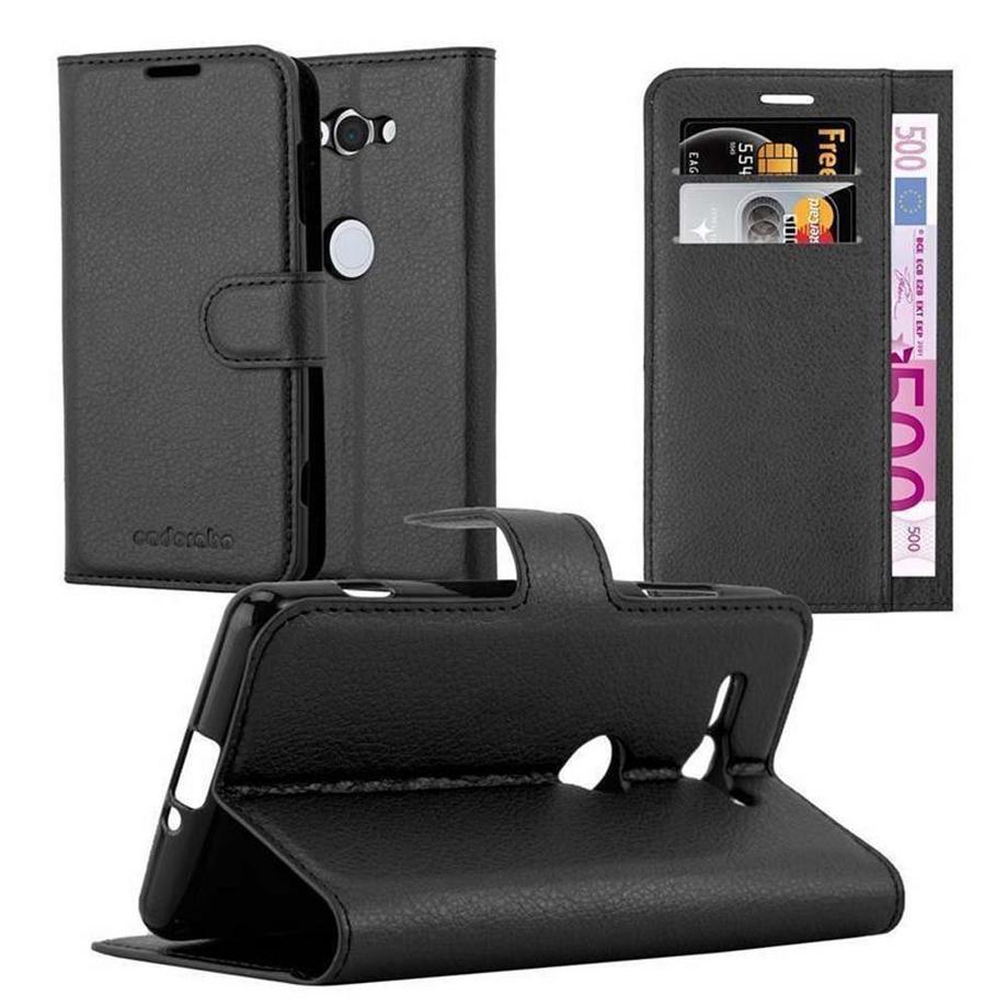 Cadorabo  Hülle für Sony Xperia XZ2 COMPACT Standfunktion, Kartenfach 