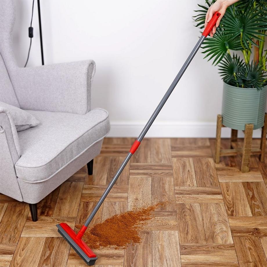 B2X  Teleskopbesen mit Gummibürsten und Wasserabstreifer 