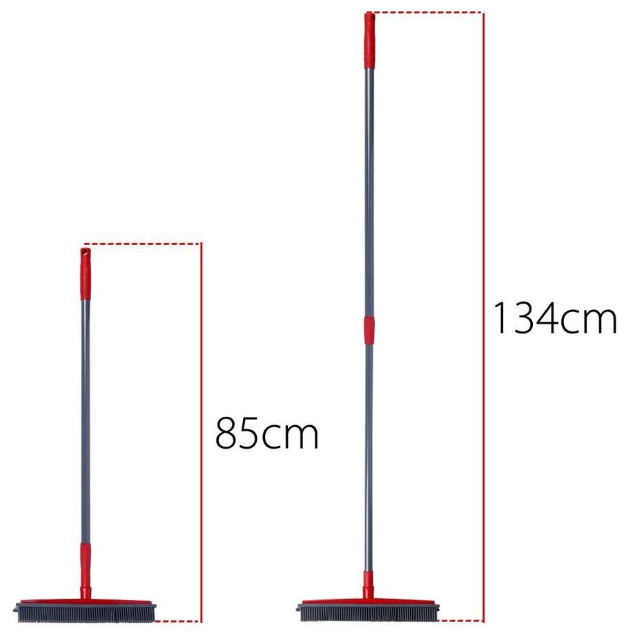 B2X  Teleskopbesen mit Gummibürsten und Wasserabstreifer 