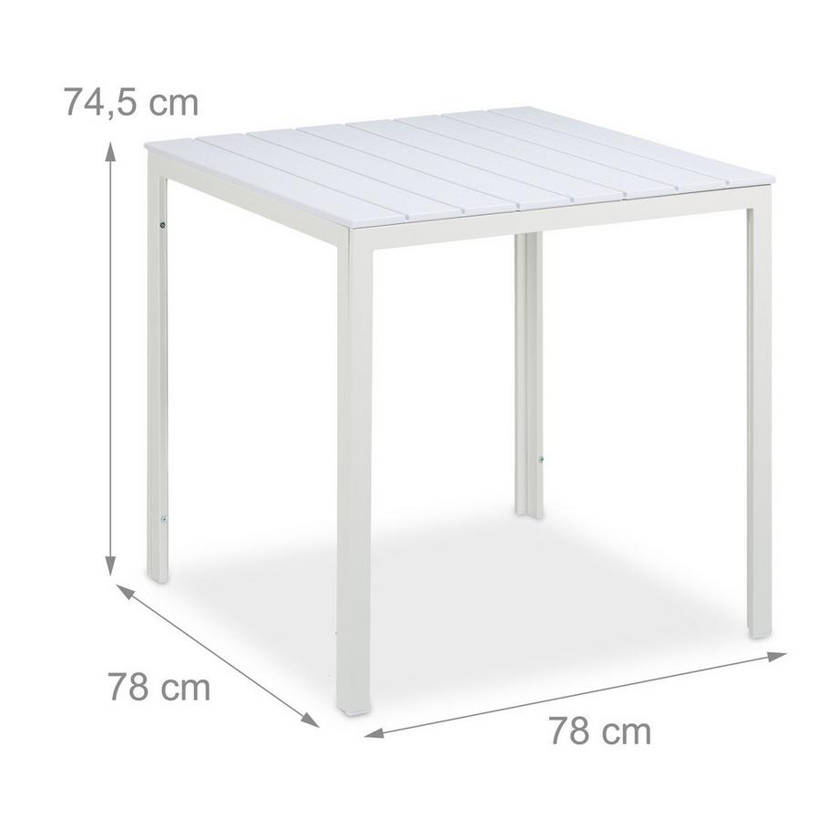 B2X Runder Gartentisch in Rattanoptik  