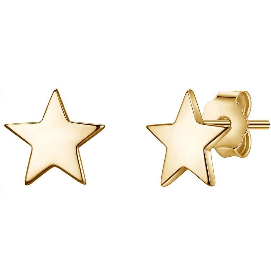 Femme Puces d'oreilles en argent Étoilé