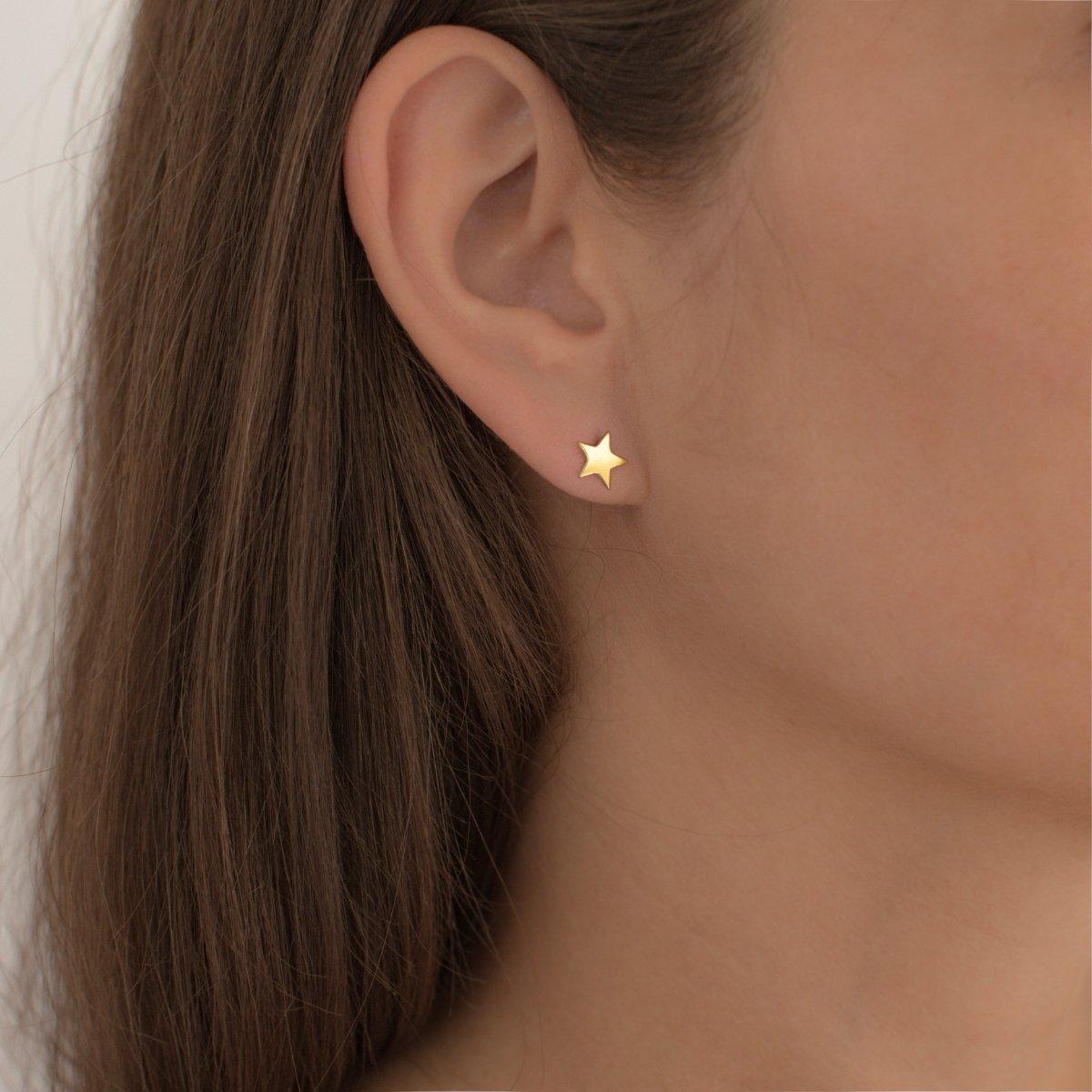 Glanzstücke München  Femme Puces d'oreilles en argent Étoilé 