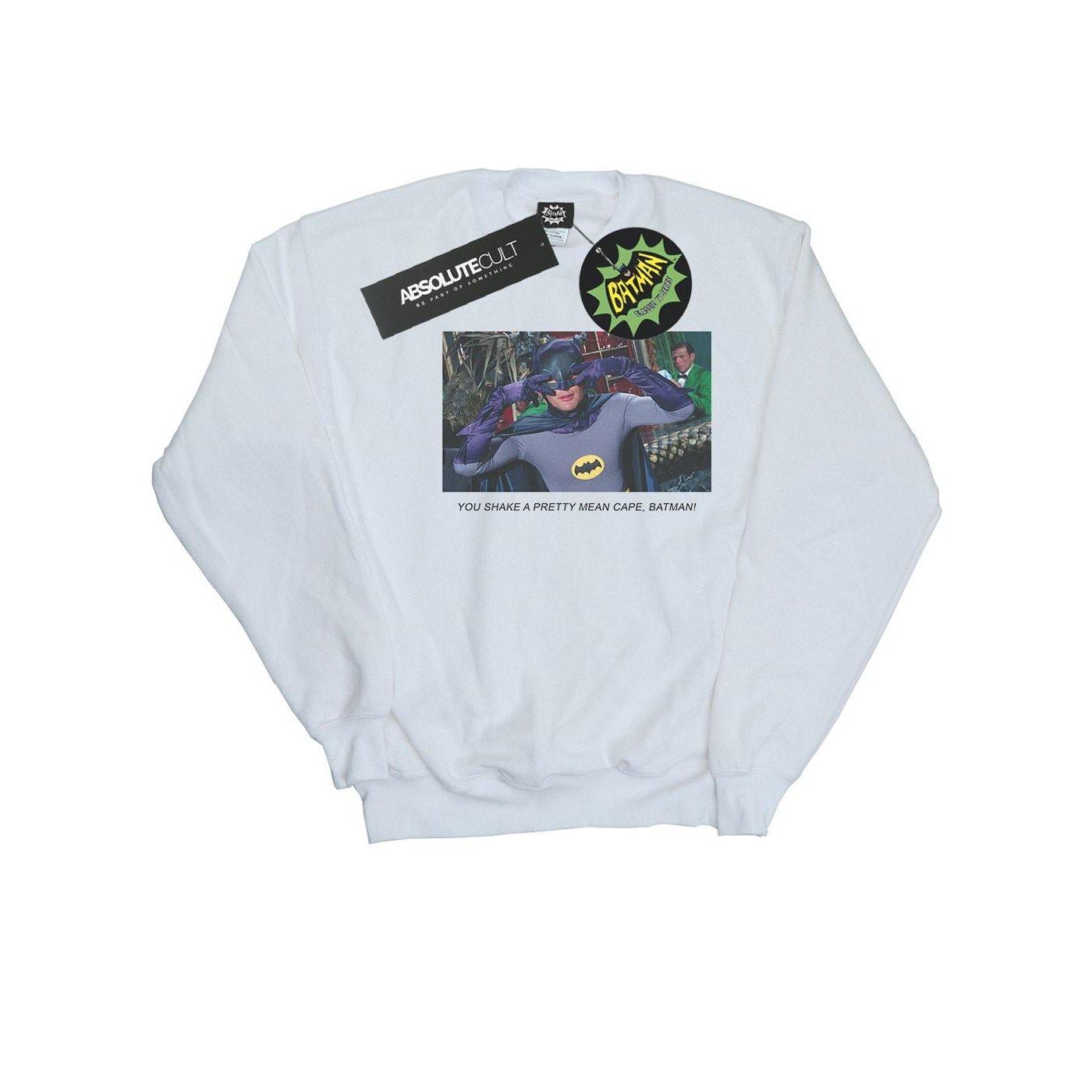Image of Batman Tv Series Mean Cape Sweatshirt Jungen Weiss 128