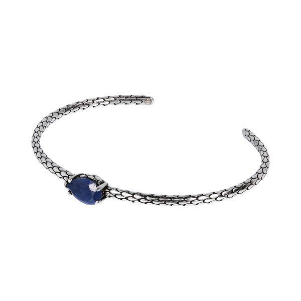 Image of Manschettenarmband Mit Stein Damen Blau ONE SIZE