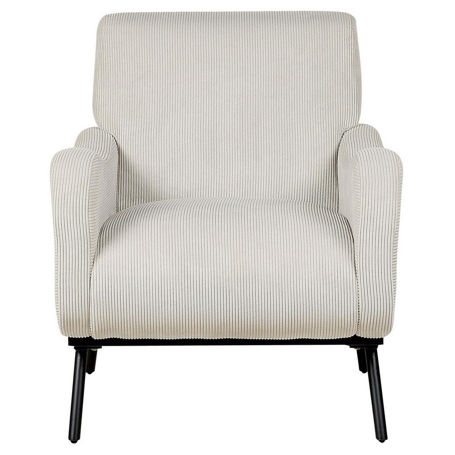Beliani Fauteuil en Velours côtelé Rétro ALMIND  