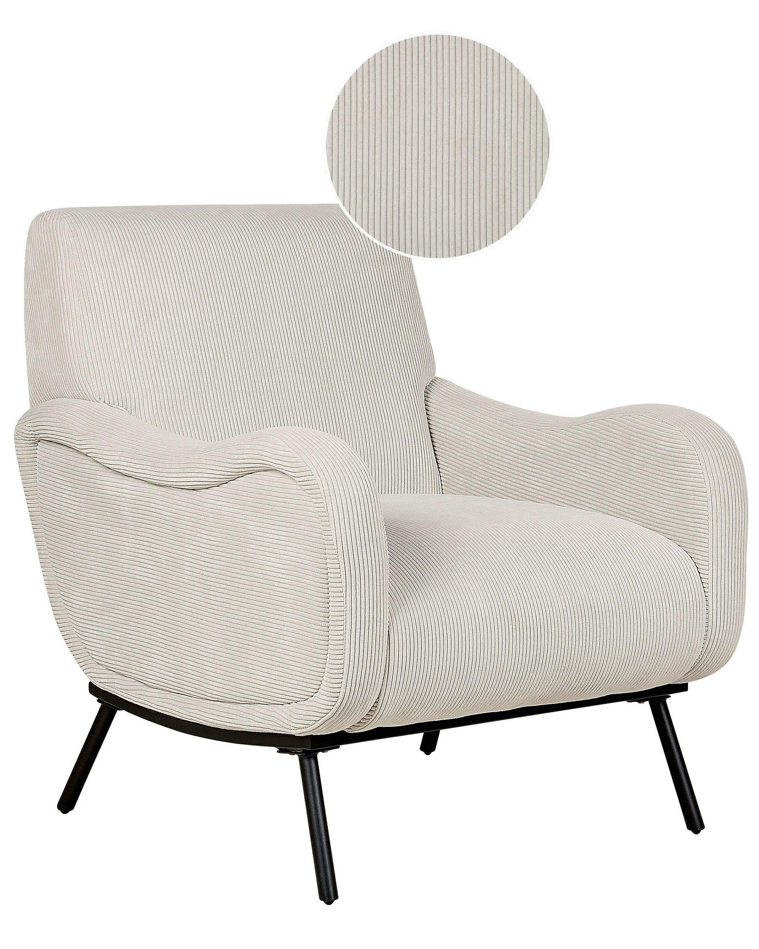 Beliani Sessel aus Cord Retro ALMIND  