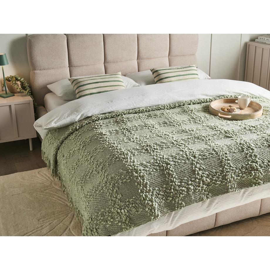 Beliani Couverture en Polyester Minimaliste VELLA  