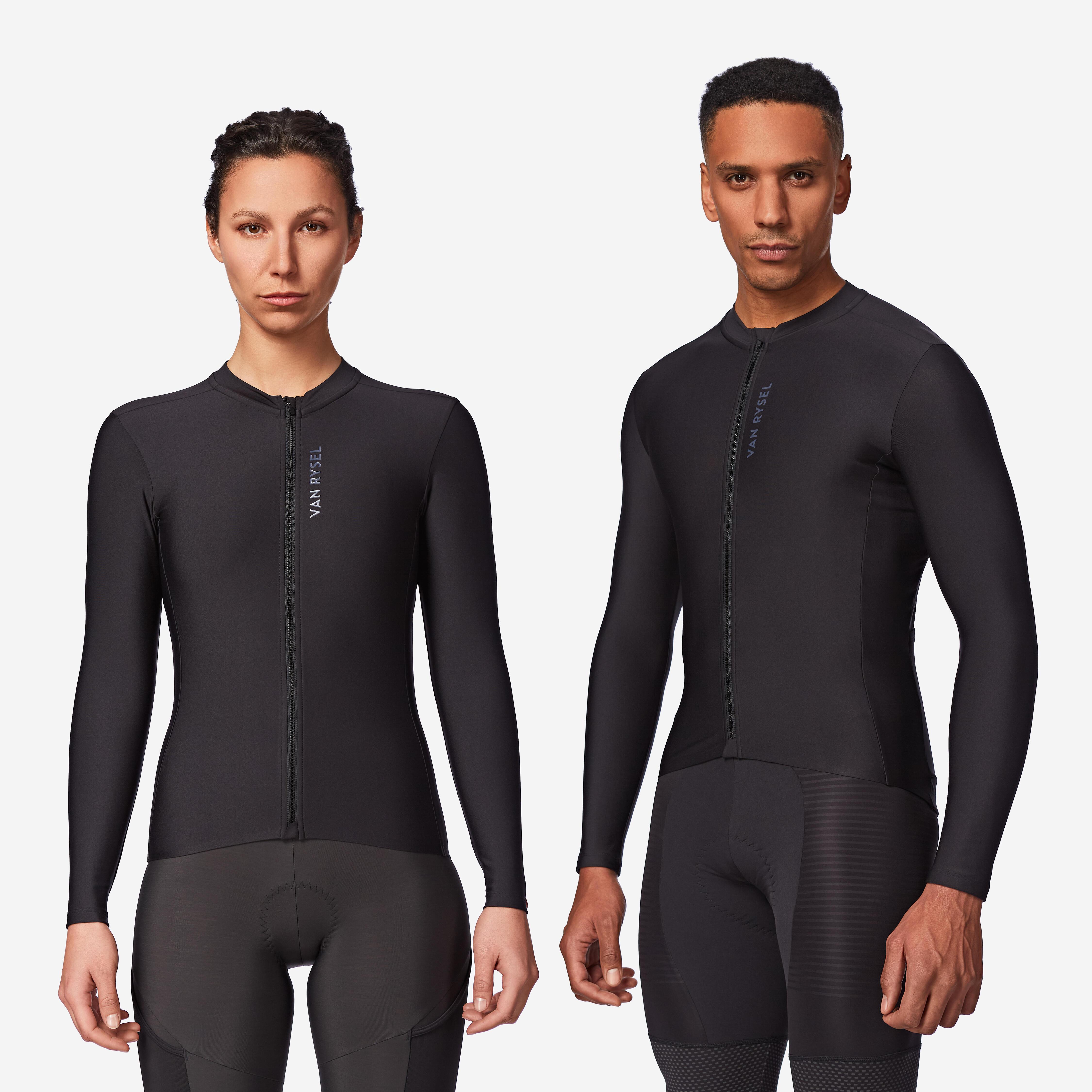 VAN RYSEL  Langarmtrikot Rennrad Slim Polyester 