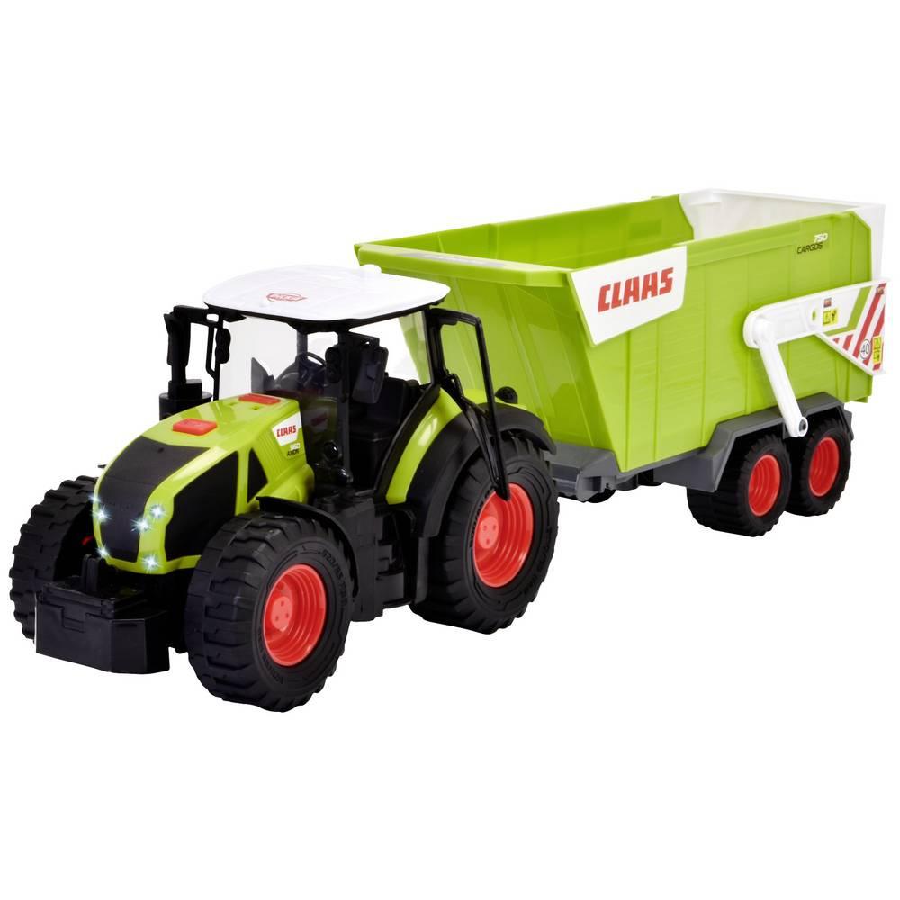 Dickie  Traktor Claas mit Anhänger mit Licht & Sound 