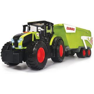 Dickie  Traktor Claas mit Anhänger mit Licht & Sound 