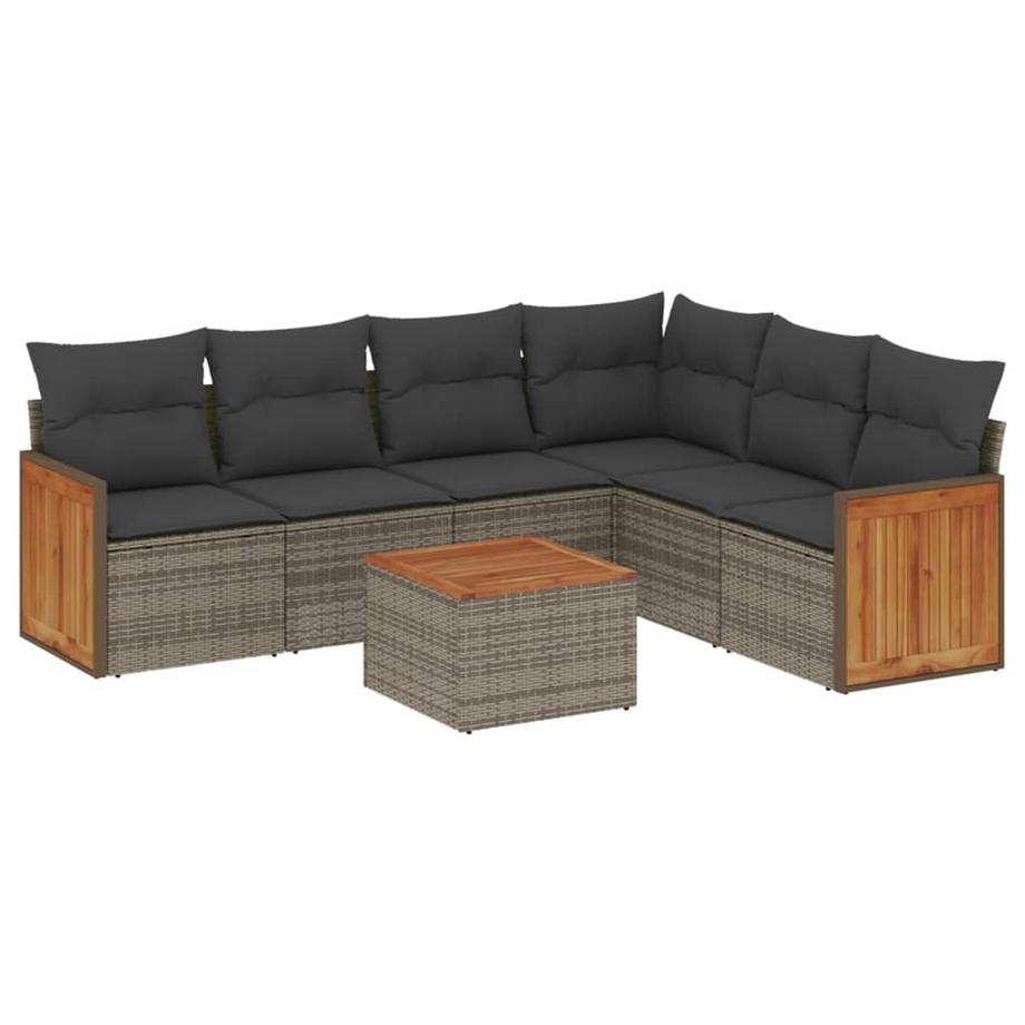 set divano da giardino Polirattan