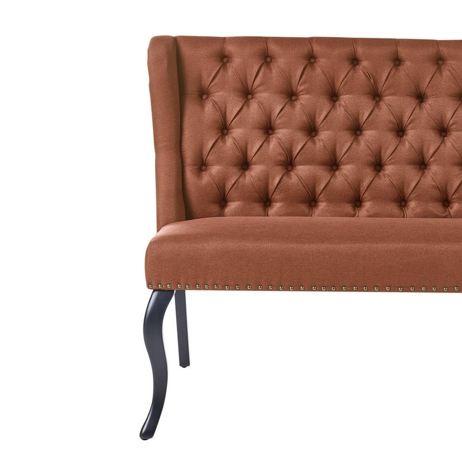 Beliani 2 Sitzer Sofa aus Stoff Retro TORSBY  