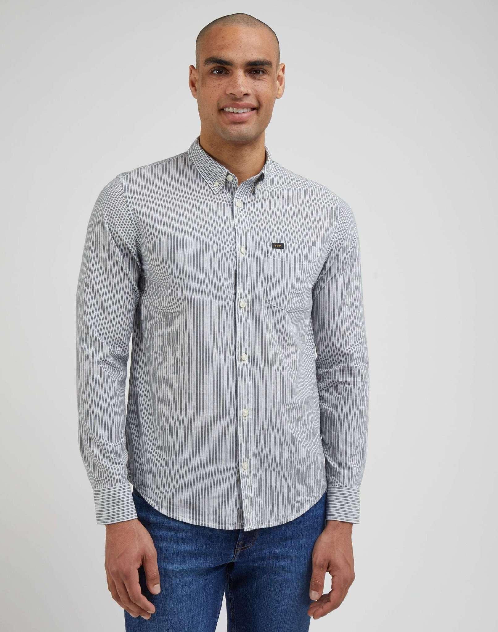 Image of Hemden Button Down Herren Beige S