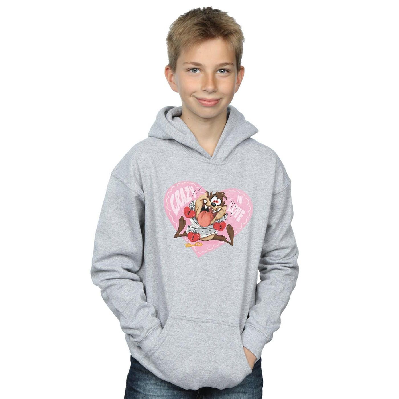 LOONEY TUNES  Sweat à capuche TAZ VALENTINE´S DAY CRAZY IN LOVE 