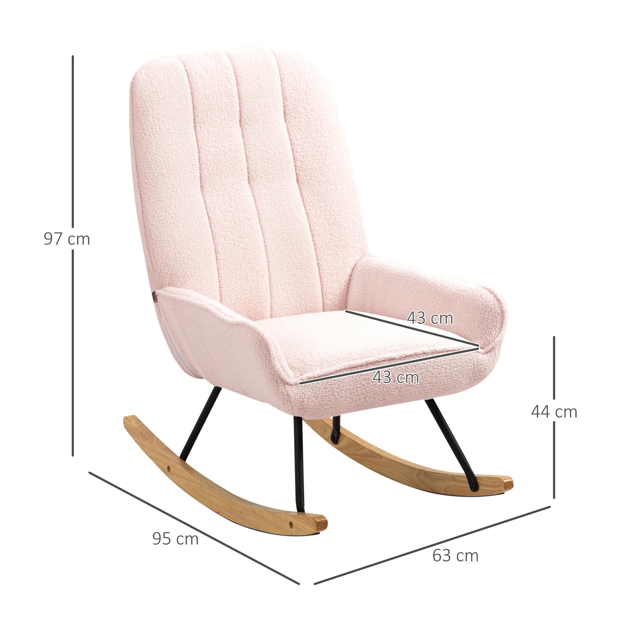 HOMCOM Fauteuil à bascule  