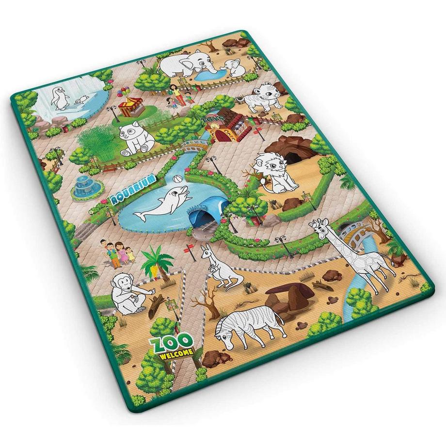 B2X Tapis à dessin coloré et flexible 120 x 90 x 0,3 cm Ricokids RK-344  