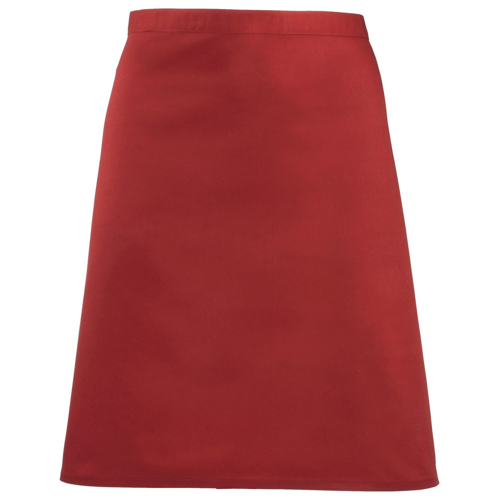 Image of Schürze Halblang (2 Stückpackung) Unisex Rot Bunt ONE SIZE