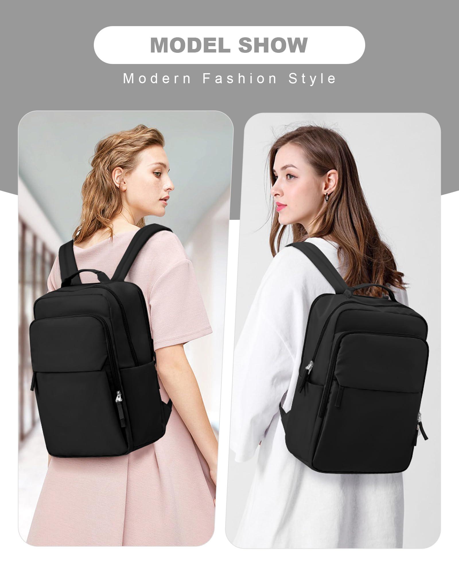 Only-bags.store Sac à dos pour ordinateur portable Business Elegant Waterproof Large Backpack with Laptop Compartment School Backpack  