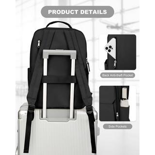 Only-bags.store Sac à dos pour ordinateur portable Business Elegant Waterproof Large Backpack with Laptop Compartment School Backpack  