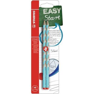 STABILO Bleistift EASYgraph S HB B-53113-10 blau, R 2 Stück
