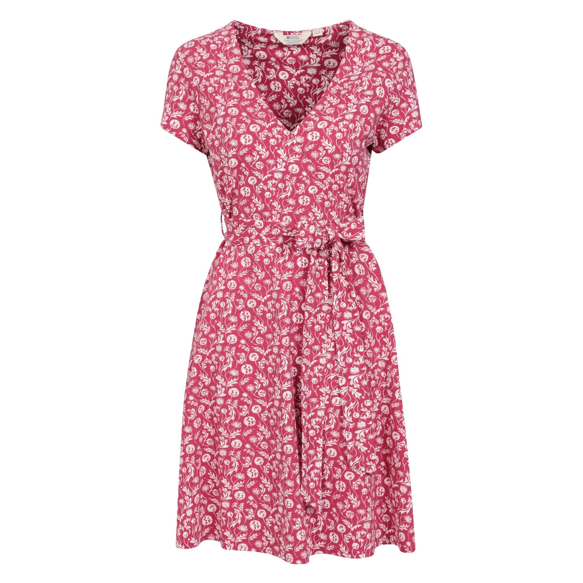 Image of Santorini Kleid Wickel Damen Weinrot 44