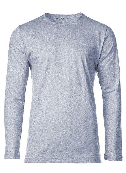 Image of T-shirt Bequem Sitzend Herren Taubengrau S