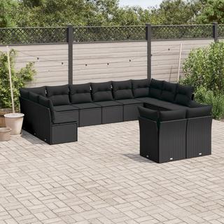 VidaXL set divano da giardino Polirattan  