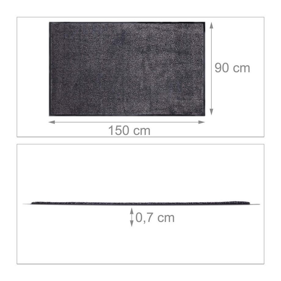 Northio Tappetino raccogli-sporco grigio  