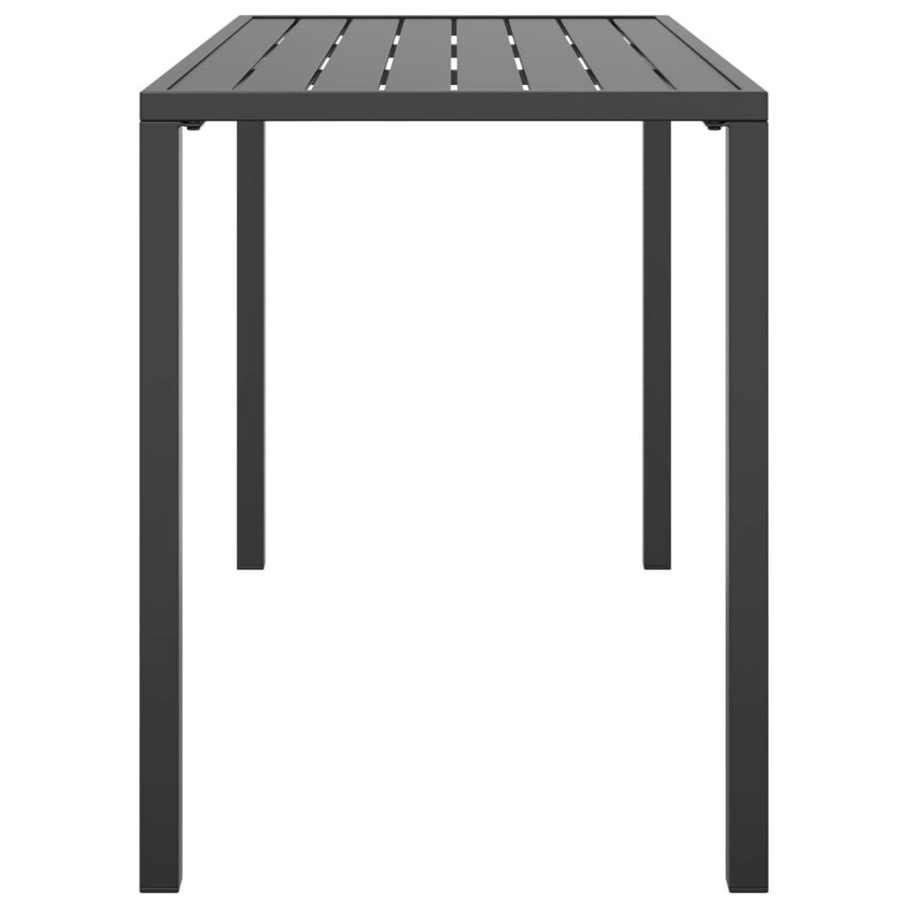 VidaXL Table à manger de jardin acier  