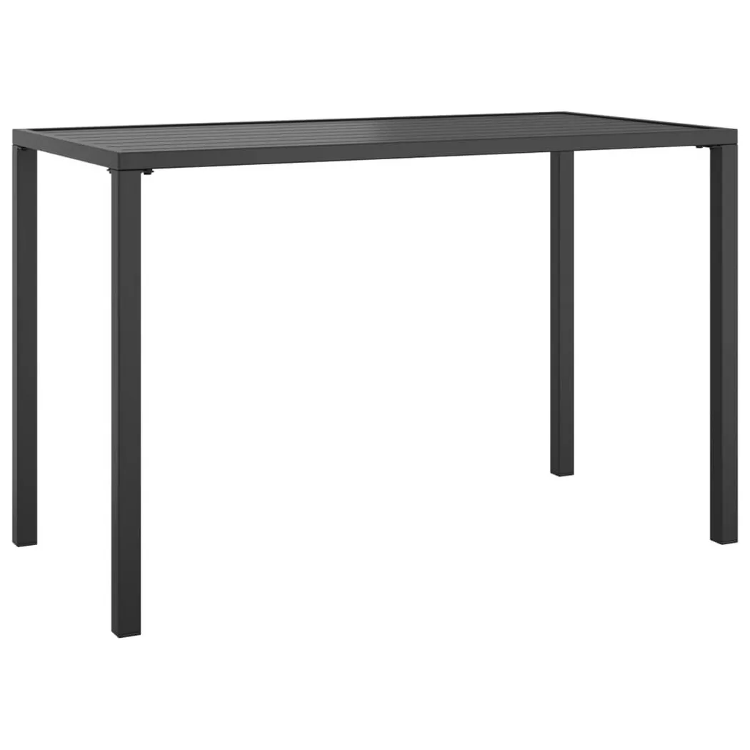 VidaXL - Table à manger de jardin acier, One Size, Gris