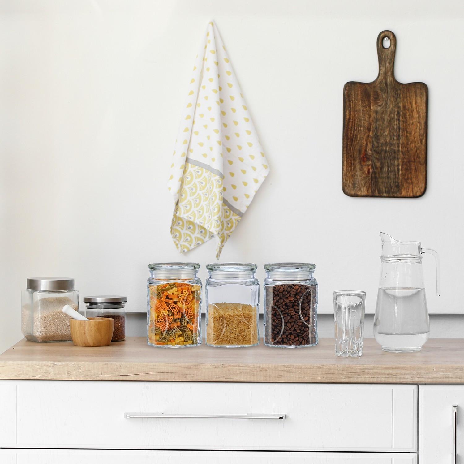 B2X set di 6 barattoli conservazione con coperchio 750 ml  