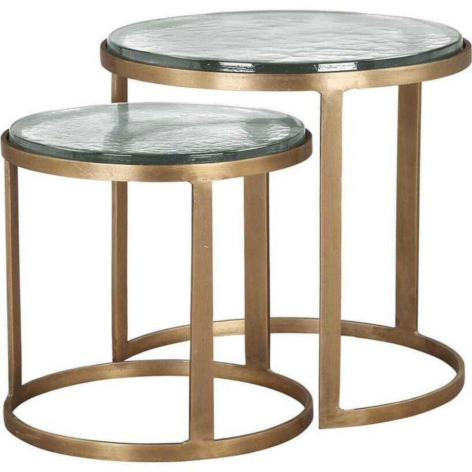 mutoni Beistelltisch Zayla Messing (2er-Set)  