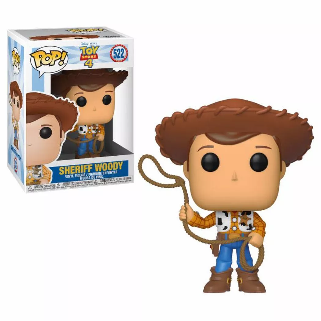 Figura Funko Pop! Disney Toy Story 4 Sheriff Woody Modelo 522 | 37383 -  Original - Figuras Miniaturas Coleccionables Para Exhibición - Idea De Regalo - Mercancía Oficial - Juguetes Para Niños - Fans