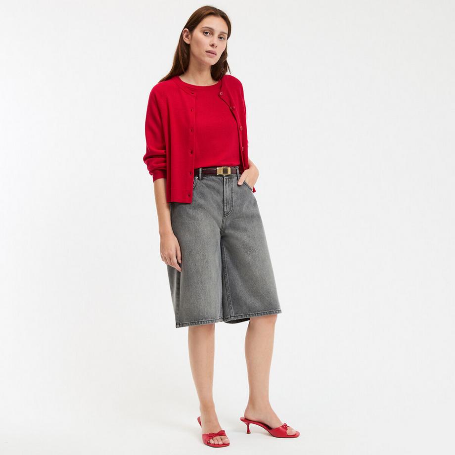 La Redoute Collections Rundhals Feinstrick Cardigan  