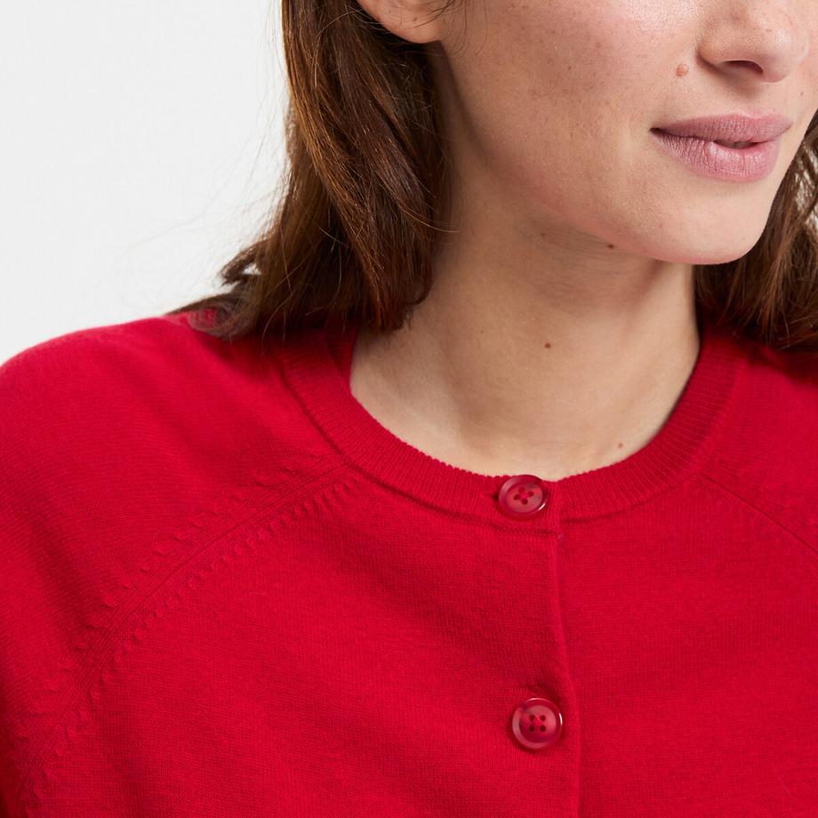 La Redoute Collections Rundhals Feinstrick Cardigan  