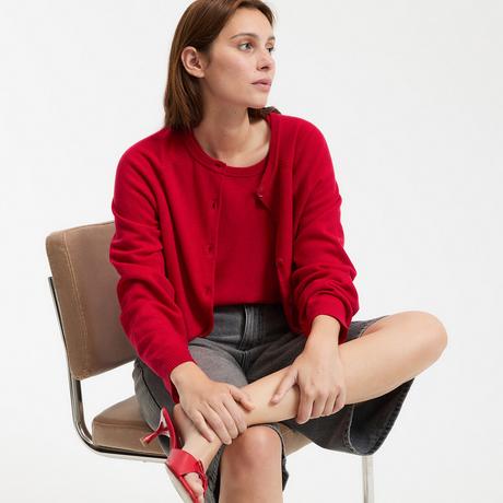 La Redoute Collections Cardigan Col Rond Maille Fine  