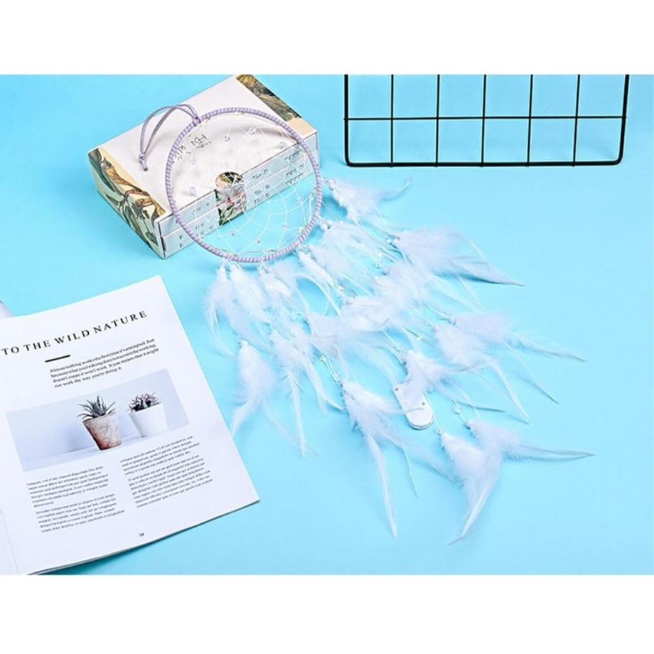 Cover-Discount  Traumfänger Dream Catcher mit LED Weiss 
