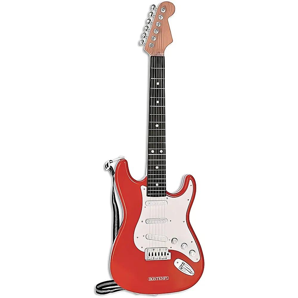 Image of Elektronische Rock Gitarre Rot Bunt